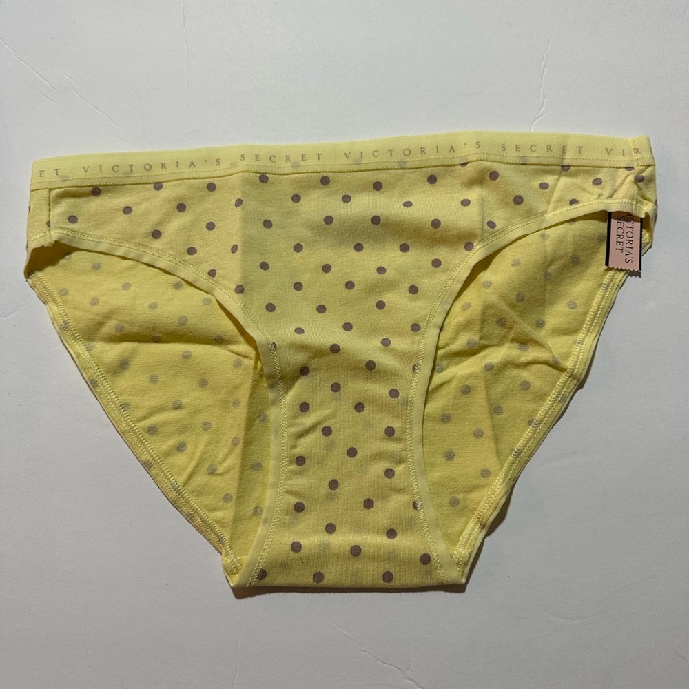 Victoria's Secret Yellow Polka Dot Bikini Panty